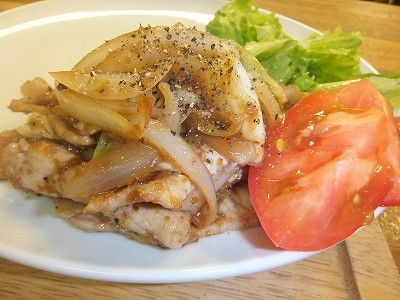 豚肉のブラックペッパー。