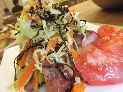 鶏むね肉のうま塩キャベツ。