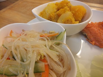 かぼちゃとおいもの煮っころがし。