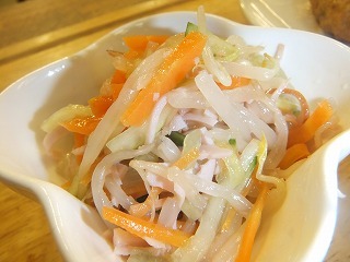 ハムのナムル。