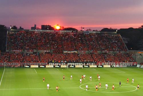 NACK5スタジアムの夕景
