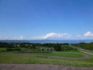 八雲から望む噴火湾
