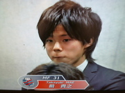 前くん。今日は後ろの席です。でも攻めはガンガン前目でね