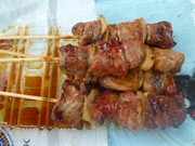 やきとり…だけど豚肉なのだ