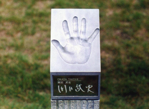 勝利をつかむ手