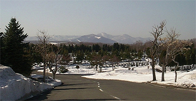 藻岩山と手稲山
