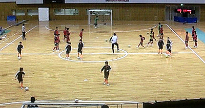 試合前