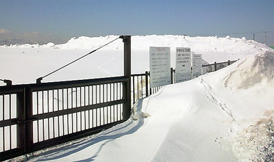 夏場の景色からは想像できない