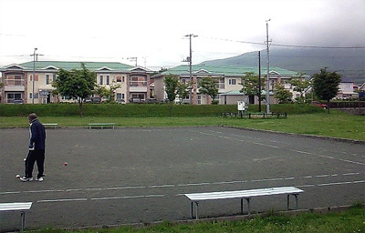 ボールをぶつけないでね