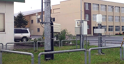 温度計と雨量計