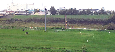 河川敷はパークゴルフ場
