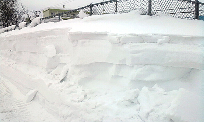 ここも豪雪三層