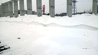 雪の波