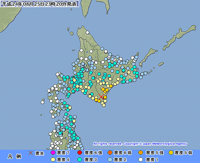 震度分布図