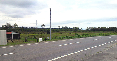 もろ道路脇