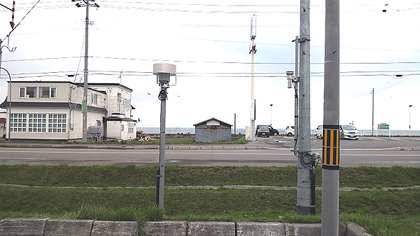 国道の脇だよ