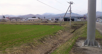田園地帯の平穏な光景