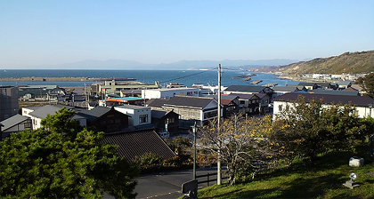 にしん街道が続く海岸線