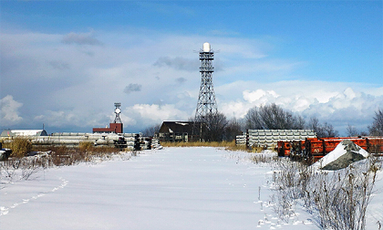 レーダーと雪雲