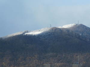 今朝の藻岩山