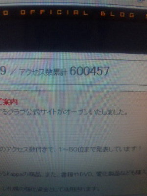 60万アクセス　ありがとうございます