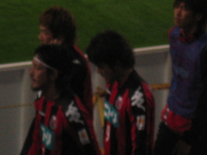 試合終了後の選手たち