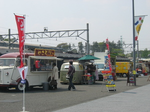歩行者専用道路の出店