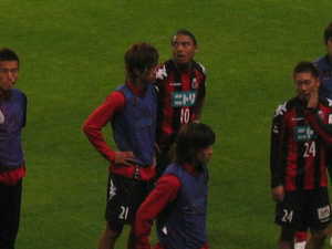 試合終了後のダヴィ