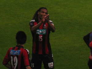試合終了後のクライトン