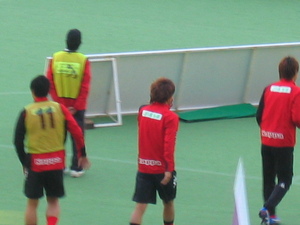 試合前の上里