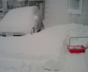 雪投げbefore