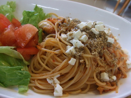 キムチパスタ
