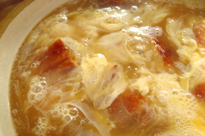 食欲がそそられる一瞬