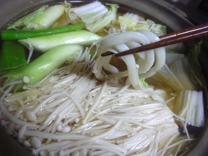 うどんのしゃぶしゃぶ？