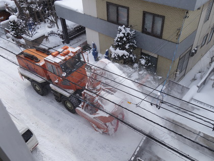 排雪するとスッキリに