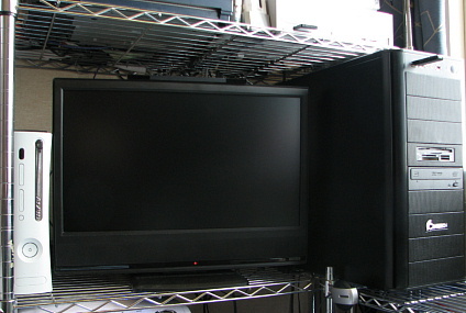 自作機とモニタとXBOX360