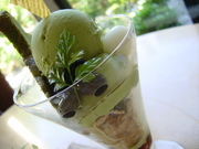 抹茶パフェ。