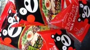 いっぱい食べたくまもん。