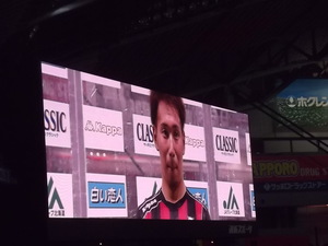 ヒーローインタビュー。