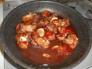 鶏の🍷煮