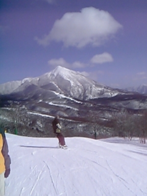 磐梯山(写っている人は私ではありません)