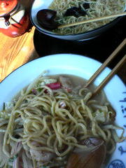 麺の比較。