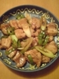 豚のしょうが焼きのようなもの。